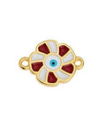 24.KT.GD.PL/RED Alloy Flower Motif 18x13mm Alloy Flower Motif 18x13mm