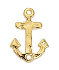 GOLD PLATED Alloy Hammered Anchor Connector, 28x20mm Alloy Hammered Anchor Connector, 28x20mm