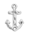 SILVER ANTIQUE Alloy Hammered Anchor Connector, 28x20mm Alloy Hammered Anchor Connector, 28x20mm