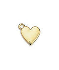 24KT GOLD PLATED Alloy Heart Charm, 9.3x9.8mm Alloy Heart Charm, 9.3x9.8mm