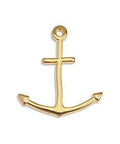 GOLD PLATED Alloy Αnchor Pendant, 21x23mm Alloy Αnchor Pendant, 21x23mm