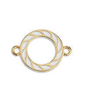 Alloy Ring Connector, White, 20x15mm Alloy Ring Connector, White, 20x15mm