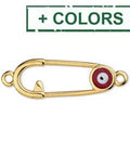 Alloy Safety Pin Motif with Eye Alloy Safety Pin Motif with Eye