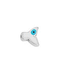 SILVER ANTIQUE / EYE Alloy Whale Tail Bead, 9x8.6mm Alloy Whale Tail Bead, 9x8.6mm