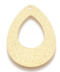 Aluminium Big Pendants, Laser Cut Big Pendants, Drop, Gold  63.5mm long, 44mm wide Aluminium Big Pendants, Laser Cut Big Pendants, Drop, Gold Size: about 63.5mm long, 44mm wide, 1mm thick, hole: 3mm.