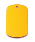 Aluminium Blank Big Pendants, Pet Tag, Rectangle, Orange  29x50mm Aluminium Blank Big Pendants, Pet Tag, Rectangle, Orange  29x50mm