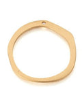 Aluminium Pendants, Laser Cut Pendants, Ring, Gold Size: about 53mm Environmental Aluminium Pendants, Laser Cut Pendants, Ring, Gold Size: about 53mm long, 48.5mm wide, 2~2.5mm thick, hole: 3mm