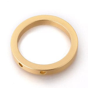 Aluminium , Ring, Gold Size: about 50.5mm Environmental Aluminium Pendants, Laser Cut Pendants, Ring, Gold Size: about 50.5mm in diameter, 7mm thick, hole: 4mm.