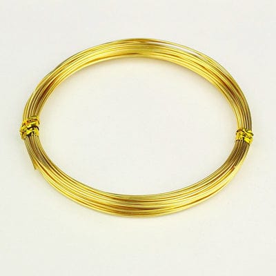 Aluminium wire 0,8mm Gold colour (AW4124) Aluminium wire 0,8mm Gold colour (AW4124)