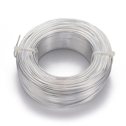 SILVER Aluminum Wire, Flexible Craft Wire, 1.5mm (15 Gauge); 100m/500g Aluminum Wire, Flexible Craft Wire, 1.5mm (15 Gauge); 100m/500g