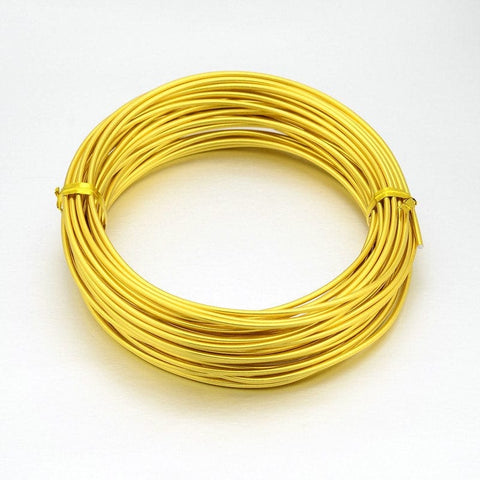Aluminum Wire, Yellow Size: about 2mm in diameter, 10m-roll. Aluminum Wire, Yellow Size: about 2mm in diameter, 10m/roll.