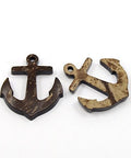 Anchor Coconut Pendants, 31x35mm Anchor Coconut Pendants, 31x35mm