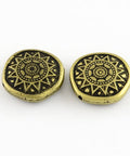 Antique Acrylic Beads, Flat Round, Antique Bronze 20x6mm Antique Acrylic Beads, Flat Round, Antique Bronze 20x6mm