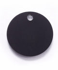 (AT7834-02C) Aluminium Pendants, Pet Tag, Flat Round, Black 25mm (2 PCS) (AT7834-02C) Aluminium Pendants, Pet Tag, Flat Round, Black 25mm (2 PCS)