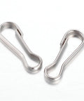 (BC8723P) 304 Stainless Steel Keychain Clasp Findings,8x20.5mm (30 PCS) (BC8723P) 304 Stainless Steel Keychain Clasp Findings,8x20.5mm (30 PCS)