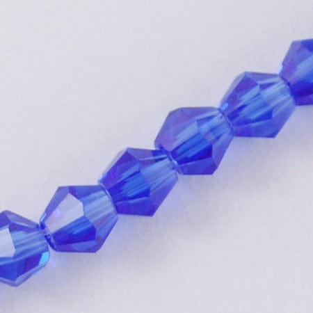 (BE2817) 150pcs-Strand Imitation #5301 Bicone Beads, Blue 3MM 150pcs/Strand Imitation #5301 Bicone Beads, Faceted Bicone Glass Beads Strands, Blue