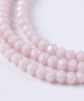 ROSY BROWN (BE5216-15) (BE5216-X) Faceted Solid Color Glass Rondelle Beads, 3~3.5mm (1 STR) (BE5216-X) Faceted Solid Color Glass Rondelle Beads, 3~3.5mm (1 STR)