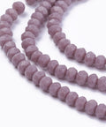 XXX OLD ROSE (BE5216-15A) (BE5216-X) Faceted Solid Color Glass Rondelle Beads, 3~3.5mm (1 STR) (BE5216-X) Faceted Solid Color Glass Rondelle Beads, 3~3.5mm (1 STR)