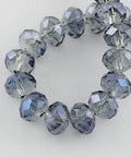 (BE5362) Electroplate Glass Beads, Faceted, Rondelle, CornflowerBlue 8MM Electroplate Glass Beads, Faceted, Rondelle, CornflowerBlue Size: about 8mm in diameter, 6.5mm thick, hole: 1mm; about 72pcs/strand, 18.4".