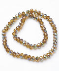 (BE5367) Electroplate Glass Faceted Abacus Beads Strands, Half Plated, Goldenrod 8MM Electroplate Glass Faceted Abacus Beads Strands, Half Plated, Goldenrod Size: about 5mm wide, 8mm long, hole: 1mm; about 72pcs/strand, 16.5".