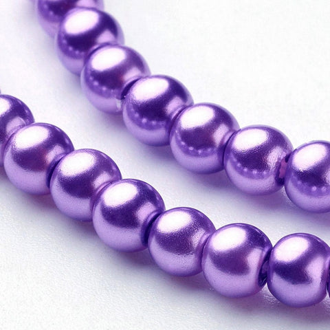 (BE59) Glass pearls 4mm (1 STR) (BE59) Glass pearls 4mm (1 STR)