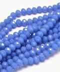 ROYAL BLUE (BE7862-13) (BE7862-X) Glass Beads Strands, Faceted Rondelle , 8x6mm (1 STR) (BE7862-X) Glass Beads Strands, Faceted Rondelle , 8x6mm (1 STR)