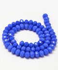 BLUE (BE7862-26) (BE7862-X) Glass Beads Strands, Faceted Rondelle , 8x6mm (1 STR) (BE7862-X) Glass Beads Strands, Faceted Rondelle , 8x6mm (1 STR)