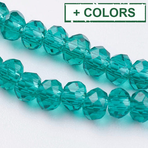 (BE7944-X) Transparent Glass Beads Strands, Faceted, Rondelle, 3x2mm (BE7944-X) Transparent Glass Beads Strands, Faceted, Rondelle, 3x2mm