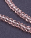 PINK (BE7944-12) (BE7944-X) Transparent Glass Beads Strands, Faceted, Rondelle, 3x2mm (BE7944-X) Transparent Glass Beads Strands, Faceted, Rondelle, 3x2mm