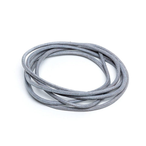 BeadsBalzar Beads & Crafts (181902) Leather cord rounded cowhide 2mm Grey (1 MTR)