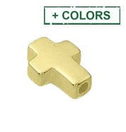 BeadsBalzar Beads & Crafts (925-44X) Sterling silver Cross 9x7mm :hole 1,4mm (1 PC)