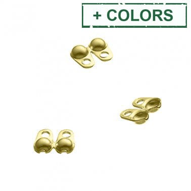 BeadsBalzar Beads & Crafts (925-C22-X) Sterling silver 2mm beaded crimp covers with rings (8 PCS)