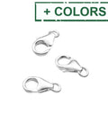 BeadsBalzar Beads & Crafts (925-C26X) Sterling silver Lobster claw clasps 7mm . (2 PCS)