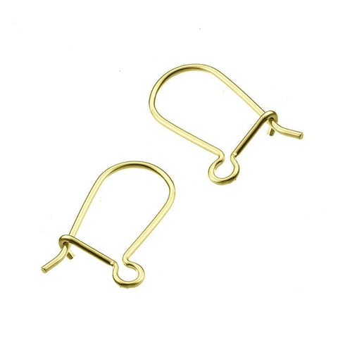 BeadsBalzar Beads & Crafts (925-E37A) Sterling silver 20mm thin lever back earring supports wire 1mm (1 PAIR)
