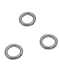 BeadsBalzar Beads & Crafts (925-J30) Sterling silver Closed 6mm rings 1mm wire. BLACK RHODIUM PLATED (5 PCS)