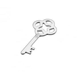 BeadsBalzar Beads & Crafts (925-KE75-S) SILVER 925 20MM LASER CUT GOTHIC KEY CHARM (1 PC)