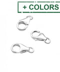BeadsBalzar Beads & Crafts (925-LC85-3GP) SILVER 925 CARABINER CLASPS 8,2MM (2 PCS)