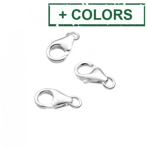 BeadsBalzar Beads & Crafts (925-LC85-3GP) SILVER 925 CARABINER CLASPS 8,2MM (2 PCS)