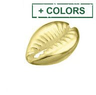 BeadsBalzar Beads & Crafts (925-S90-X) SILVER 925 10X15MM SHELL CHARM (1 PC)