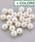 BeadsBalzar Beads & Crafts (AB6378-X) ABS Plastic Imitation Pearl Beads, Round, 4mm (10 GMS)