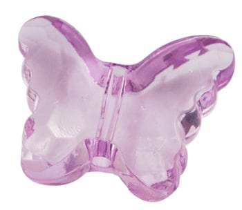 BeadsBalzar Beads & Crafts (AB6752A) Transparent Acrylic Beads, Butterfly, MediumOrchid about 29mm long, 23mm wide, 12mm thick, hole: 2mm