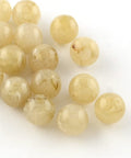 BeadsBalzar Beads & Crafts (AB7679-14) KHAKI (AB7679-X) Acrylic Imitation Gemstone 10mm /Hole 2mm (20GMS +/- 35 PCS)
