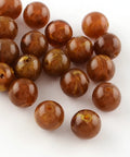 BeadsBalzar Beads & Crafts (AB7679-19) BROWN (AB7679-X) Acrylic Imitation Gemstone 10mm /Hole 2mm (20GMS +/- 35 PCS)