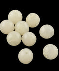 BeadsBalzar Beads & Crafts (AB7679-29) BEIGE (AB7679-X) Acrylic Imitation Gemstone 10mm /Hole 2mm (20GMS +/- 35 PCS)