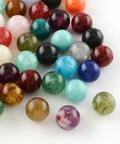 BeadsBalzar Beads & Crafts (AB7679-M) MIX COLORS (AB7679-X) Acrylic Imitation Gemstone 10mm /Hole 2mm (20GMS +/- 35 PCS)