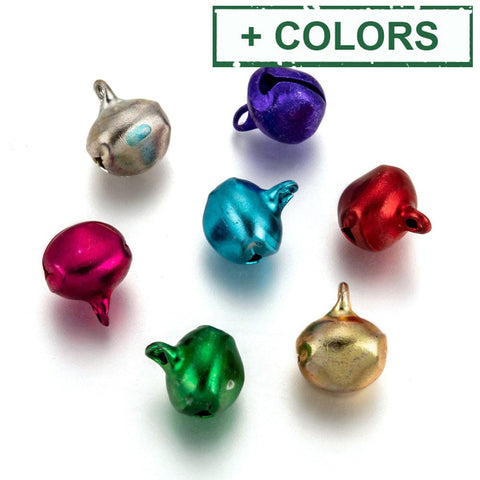 BeadsBalzar Beads & Crafts (AB7961-X) Aluminum Bell Pendants, 14x11.5mm (40 PCS)