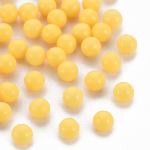 BeadsBalzar Beads & Crafts (AB8475-X) Opaque Acrylic Beads, NO HOLE, Round, 4mm (10 GMS / +-250 PCS)