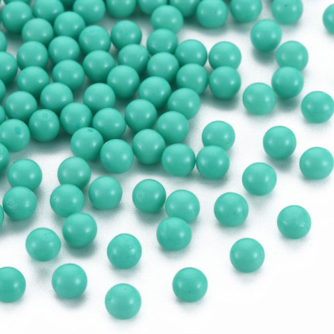 BeadsBalzar Beads & Crafts (AB8475-X) Opaque Acrylic Beads, NO HOLE, Round, 4mm (10 GMS / +-250 PCS)