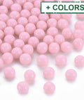 BeadsBalzar Beads & Crafts (AB8475-X) Opaque Acrylic Beads, NO HOLE, Round, 4mm (10 GMS / +-250 PCS)