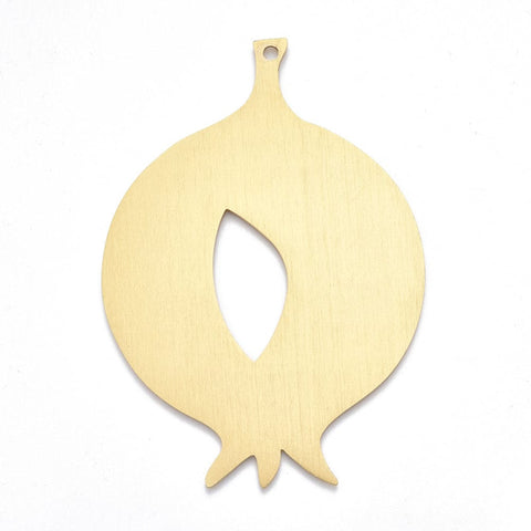 BeadsBalzar Beads & Crafts (AP5881) Aluminium Big Pendants, Big Pendants, Golden Size: about 118mm long,